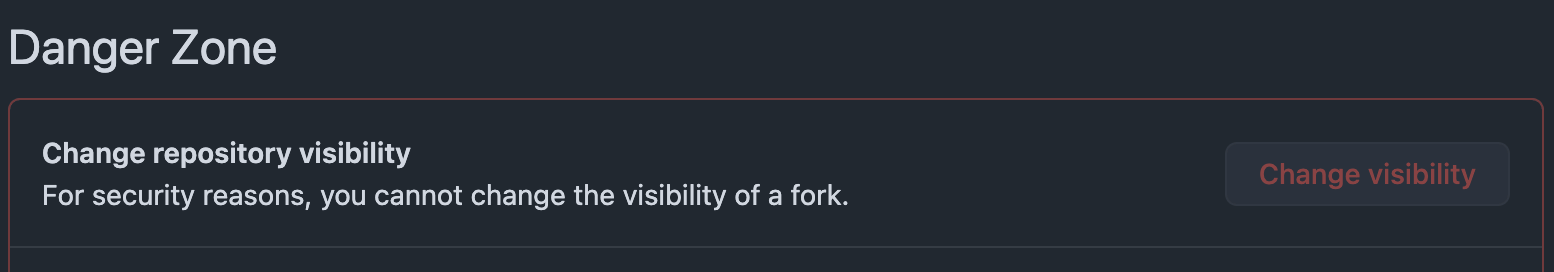 GitHub create private fork from public repo